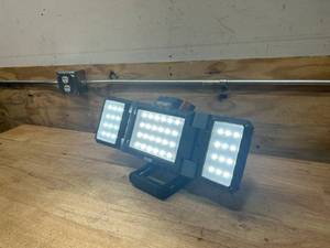 lot 23 image: RIDGID 18V Cordless Panel Light Kit with 2Ah Battery (Charger Not Included)