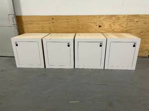 lot 75 image: Lot of 4 Custom Built Cabinets with Power Outlets, USB, Combination Lock and Fans