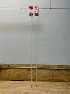 lot 17 image: MILWAUKEE Lot of 2-  5 ft. High Flex Fiberglass Fish Sticks