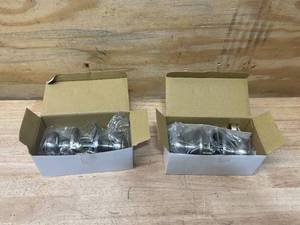 lot 80 image: DEFIANT Lot of 2- Berwick Stainless Steel Hall and Closet Door Knob