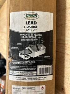 lot 101 image: UNION CORRUGATING COMPANY Lead Flashing- 12 x 20