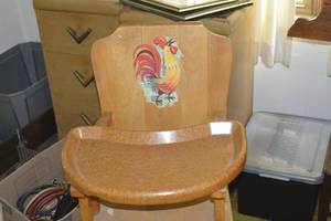 lot 58 image: Wooden High chair