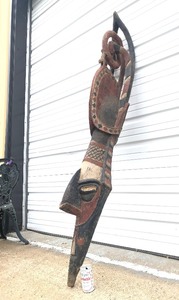 lot 17 image: Very Well Carved MASSIVE Old Ceremonial Baga Banda Mask - Nalu Peoples - Guinea