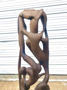 lot 24 image: Large Highly Detail Bimorphic Figural Sculpture