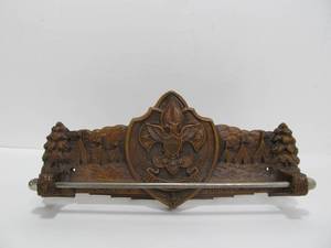lot 9 image: Old Vintage 1950s era Boy Scout Tie Rack