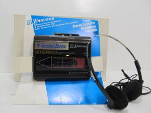 lot 46 image: Vintage Emerson Portable Cassette Player - Minnegasco Speakers Bureau 