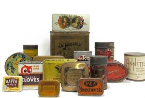 lot 65 image: Fantastic Lot of Vintage & Antique Advertising Tins