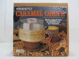 lot 79 image: NOS Vintage Sealed in Box PRESTO CARAMEL CORNR Popcorn Maker