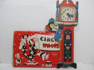 lot 107 image: 1940s era Circus Pinup Toys or Wall Displays