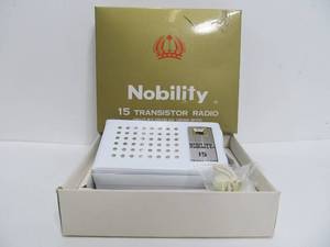 lot 118 image: NOS Vintage Nobility Transistor Radio
