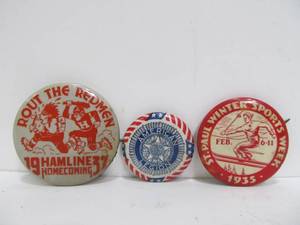lot 121 image: 1930s Pinbacks & Buttons