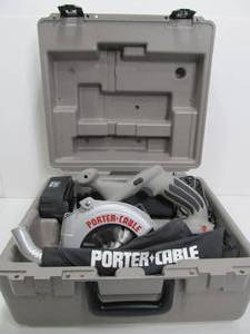 lot 128 image: Nice Clean Working PORTER CABLE Circular Saw
