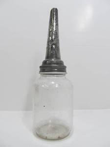 lot 211 image: Original 1920s MOBIL GARGOYLE Oil Bottle Spout