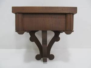 lot 219 image: Quality Vintage 1930s era Small Wall Display Shelf wSecret Drawer