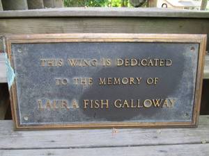 lot 151 image: Large Old Vintage Solid Bronze Building Plaque Sign