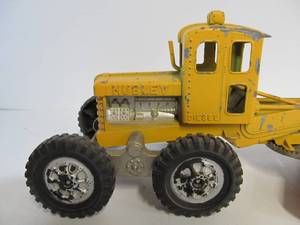 lot 160 image: Nice Old Cast Metal HUBLEY Diesel Road Grader Truck