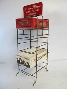 lot 192 image: Vintage 1950s La Palina Cigar Store Advertising Rack wSign