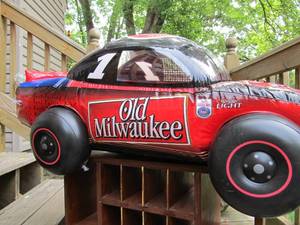 lot 228 image: Large Inflatable OLD MILWAUKEE Race Car 
