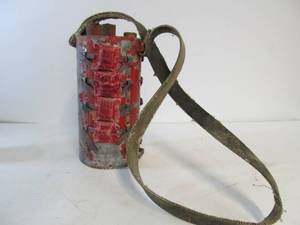 lot 195 image: Old Vintage Olin Railway Torpedo Dynamite Blasting Cap Holder