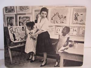 lot 232 image: LARGE Vintage 1960s Double Sided Photo Print on Paperboard