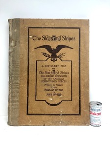 lot 4 image: HUGE Original The Stars & Stripes Forever Complete WW1 AMerican Expeditionary Forces Newspaper Book