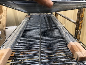 lot 240 image: Unused 7-Tier Industrial NSF Rolling Wire Shelf Unit