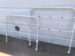 lot 242 image: Antique Iron Twin Size Bed Frame