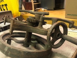 lot 248 image: Antique CHAMPION Industrial Iron Drill Press