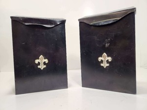 lot 276 image: 2 Vintage Hanging Metal Mail Boxes