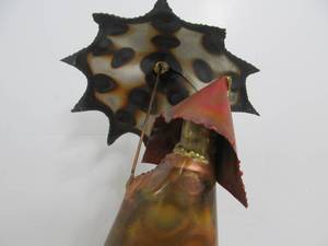 lot 379 image: Nice C.Jere Style Torch Metal Abstract Art Sculpture Stamped SYNTELIS 13