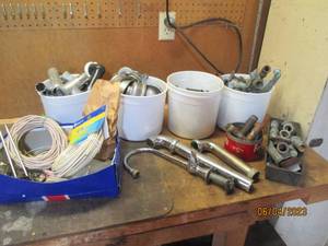Lot of wiring, plumbing and fitting...