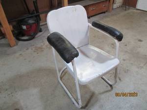 Vintage metal chair...