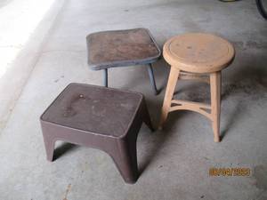 3 step stools...