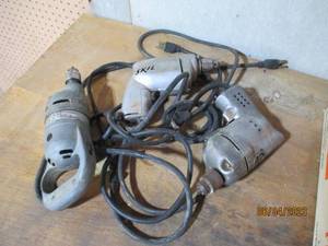3 Vintage drills all in working con...