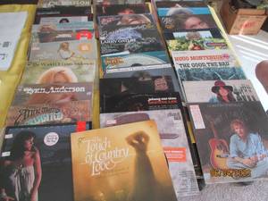 Lot of vinyl records including Oliv...