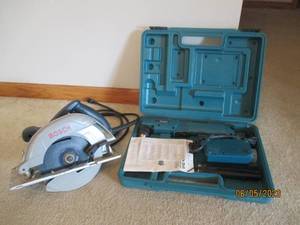 Bosch circular saw and a Makita cor...