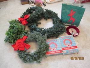 Lot of vintage Christmas decor...