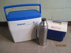 Lot of coolers and thermoses...