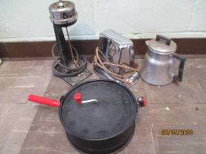 Vintage mixer, popper, pitcher and ...