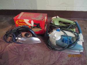Lot of vintage irons...