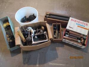 Vintage door knobs, pulleys and mor...