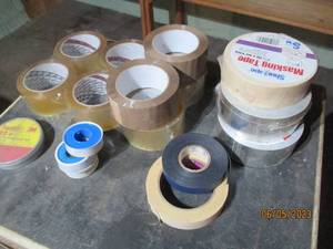 Assorted rolls of tape...