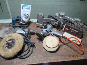 Lot of power tools including drills...