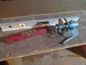 Levels and a small clamp...