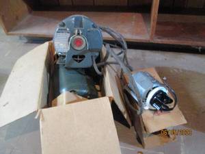 2 new electric motors, one large an...