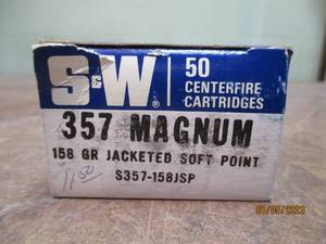 50 357 Magnum 158 grain ammo...