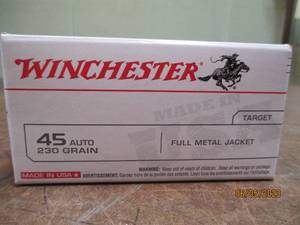100 rounds Winchester 45 Auto 230 g...