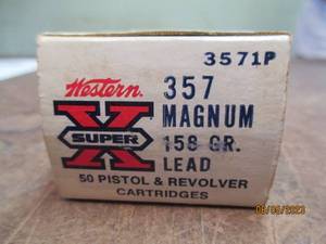 50 Western 357 Magnum 158 grain pis...