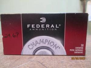 50 rounds Federal 45 Auto 230 grain...