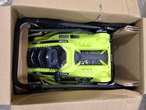 lot 9 image: RYOBI 16 in. 13 Amp Corded Electric Walk Behind Push Mower   Customer Returns See Pictures